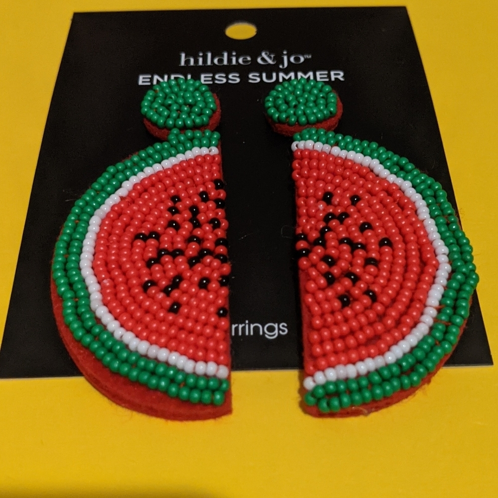 3 for $30 | Watermelon Bead Earrings